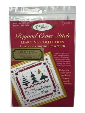 Beyond Cross Stitch Learning Collection Smyrna Cross Stitch Level One Kit NOS